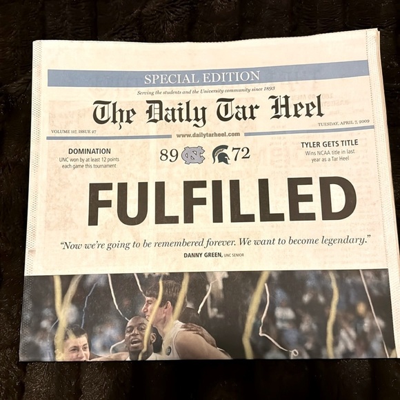 UNC Daily Tar Heel Special Edition Championship 2009